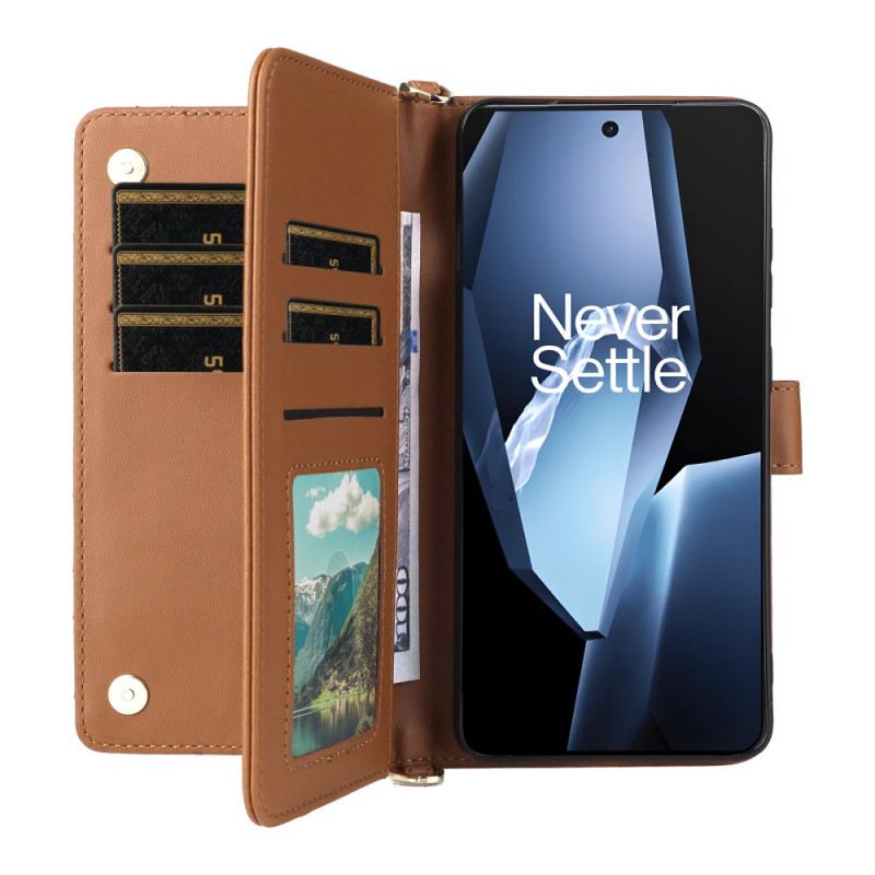 Lederhüllen Oneplus 13r Handyhülle Stilvoll Mit Riemen Und Schulterriemen