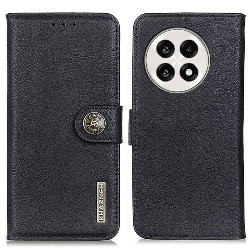 Lederhüllen Oneplus 13r Khazneh Lederoptik