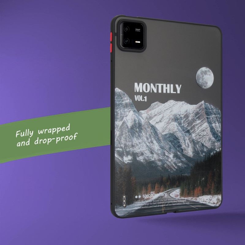 Hülle Für Xiaomi Pad 6 Pro Verschneite Berge Und Autobahn