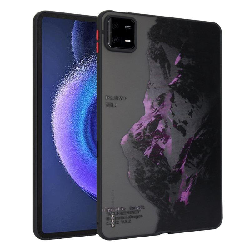 Hülle Xiaomi Pad 6 Pro Lila Verschneite Berge