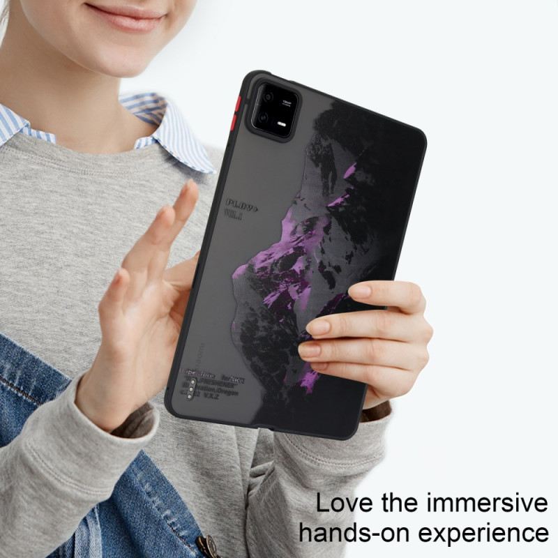Hülle Xiaomi Pad 6 Pro Lila Verschneite Berge