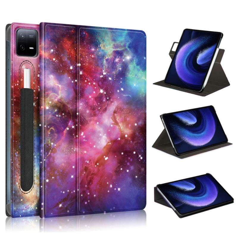 Xiaomi Pad 6 Pro Drehbarer Stifthalter Mit Galaxienmotiv