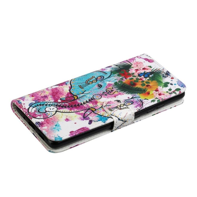 Flip Case Für Samsung Galaxy S20 FE Tropischer Elefant