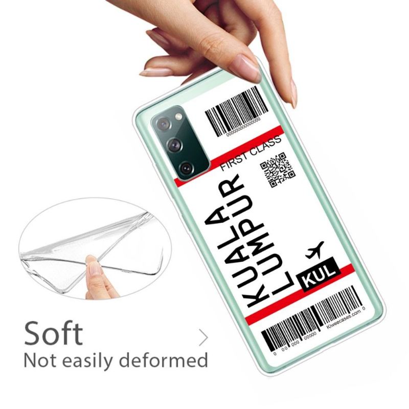 Hülle Für Samsung Galaxy S20 FE Bordkarte 06 Kuala Lumpur