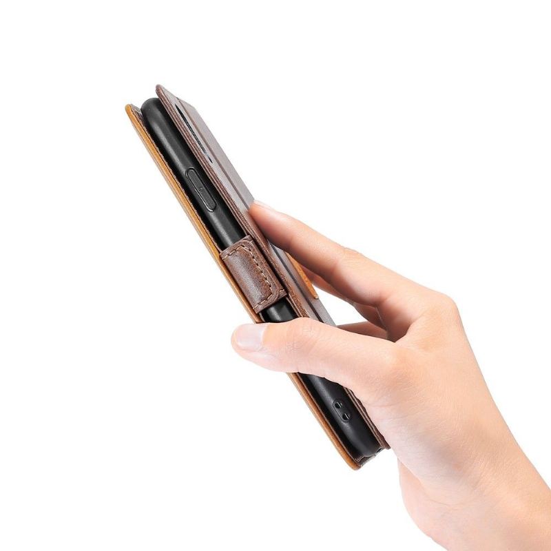 Lederhüllen Für Samsung Galaxy S20 FE Keyunfei Kunstleder Zweifarbig
