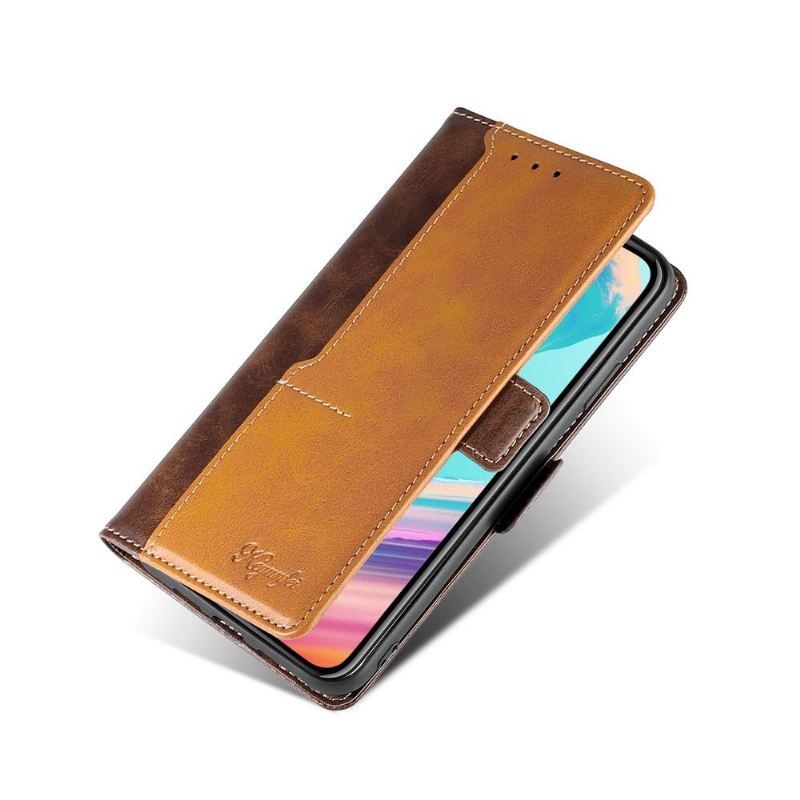 Lederhüllen Für Samsung Galaxy S20 FE Keyunfei Kunstleder Zweifarbig