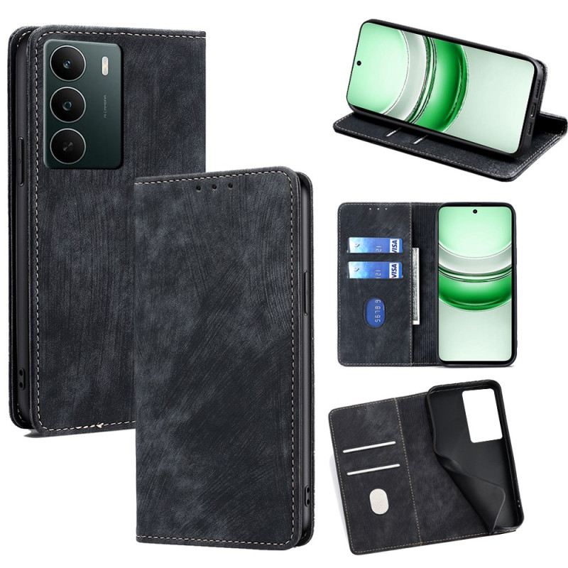Flip Case Realme C71 Handyhülle Wildleder-optik