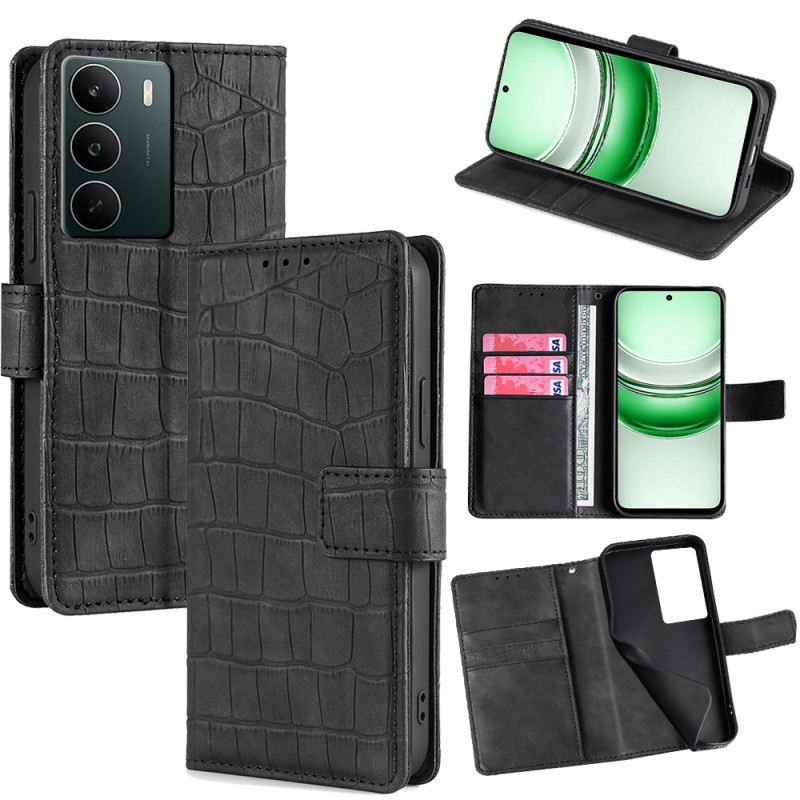 Lederhüllen Für Realme C71 Krokodilprägung