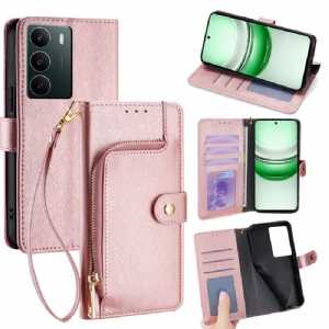 Lederhüllen Realme C71 Geldbörse Mit Reißverschluss