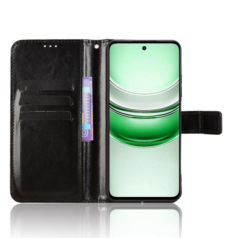 Lederhüllen Realme C71 Handyhülle Glänzendes Kunstleder