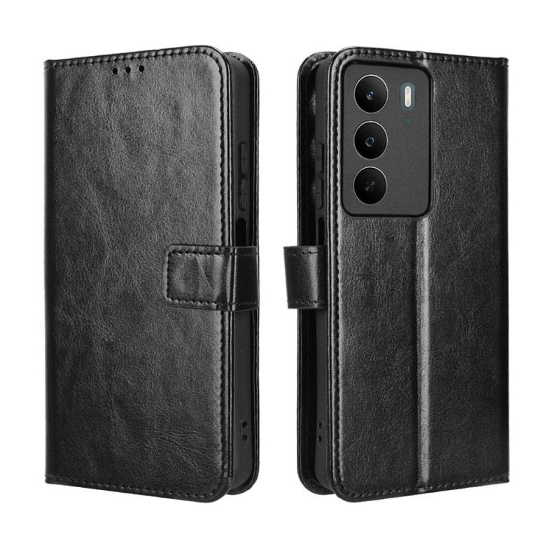 Lederhüllen Realme C71 Handyhülle Glänzendes Kunstleder