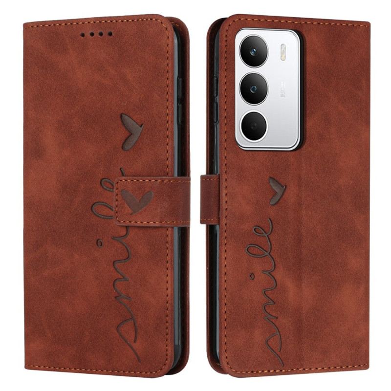 Lederhüllen Realme C71 Handyhülle Lächeln