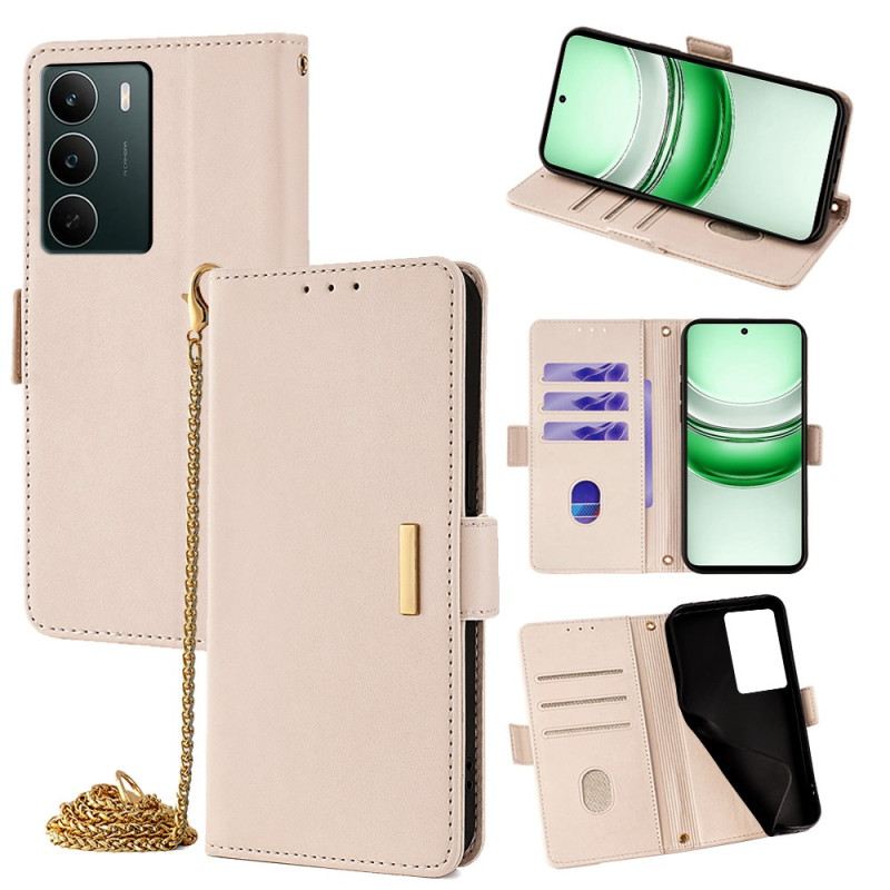 Lederhüllen Realme C71 Rfid-blockierung Und Goldverschluss