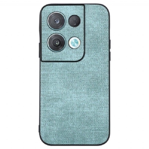 Hülle Für Oppo Reno 8 Pro Strukturierter Lederstil