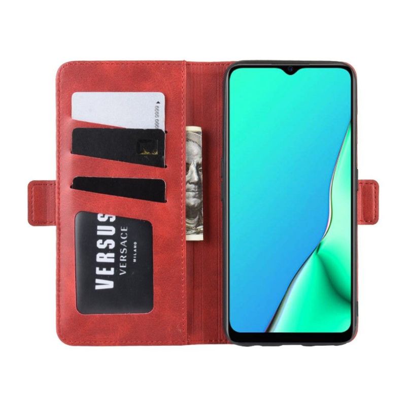 Lederhüllen Für Oppo A9 2020 Geldbörse Matte Beschichtung Im Brieftaschenstil