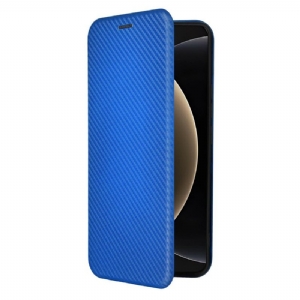 Flip Case Xiaomi 15 Ultra Gebürstete Kohlefaser