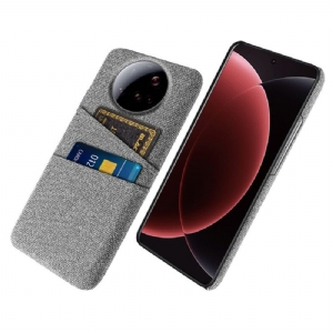 Hülle Xiaomi 15 Ultra Handyhülle Doppelkartenhalter Aus Stoff