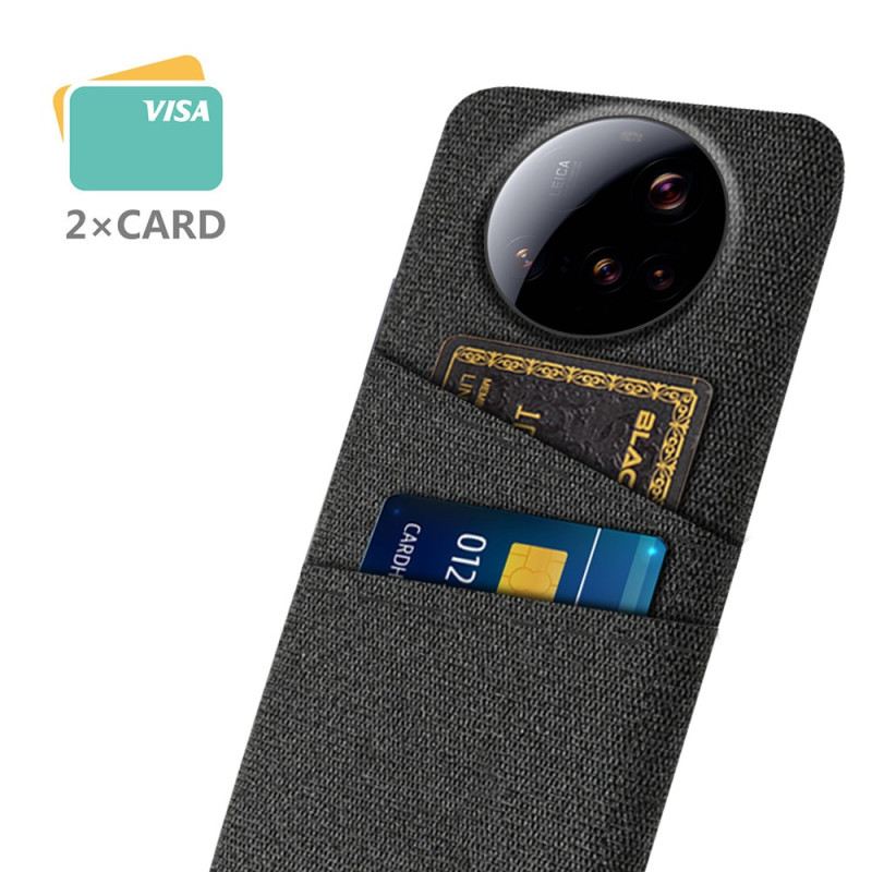Hülle Xiaomi 15 Ultra Handyhülle Doppelkartenhalter Aus Stoff