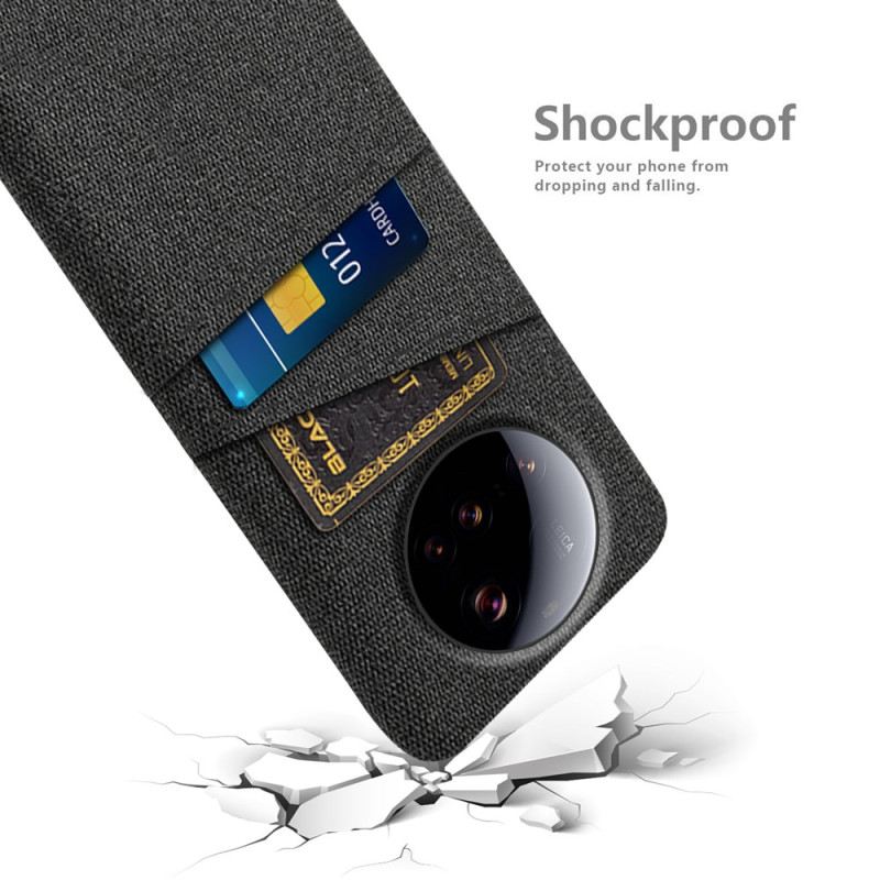 Hülle Xiaomi 15 Ultra Handyhülle Doppelkartenhalter Aus Stoff