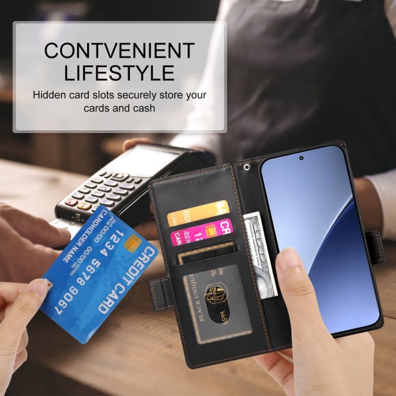 Lederhüllen Für Xiaomi 15 Ultra Doppelverschluss