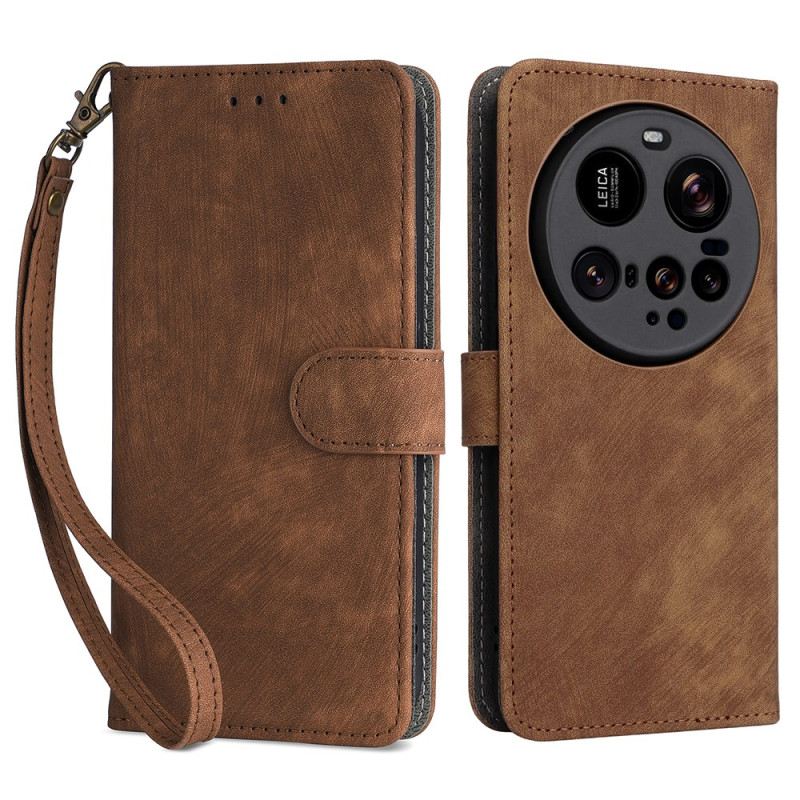 Lederhüllen Für Xiaomi 15 Ultra Rfid-blockierung In Wildlederoptik