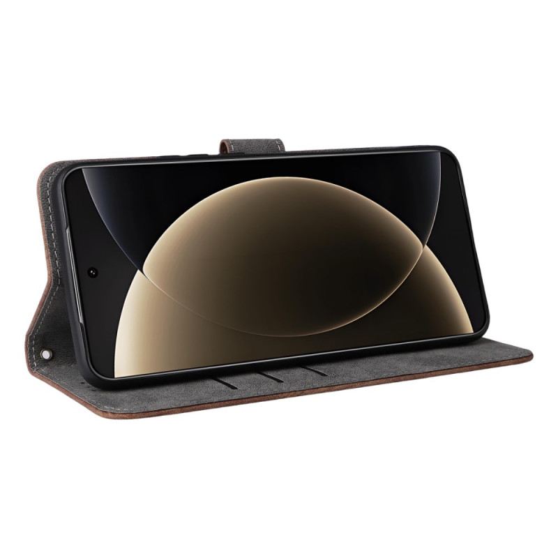 Lederhüllen Für Xiaomi 15 Ultra Rfid-blockierung In Wildlederoptik