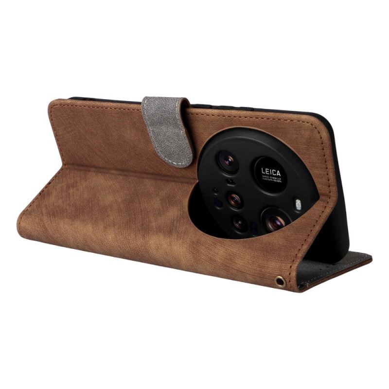 Lederhüllen Für Xiaomi 15 Ultra Rfid-blockierung In Wildlederoptik