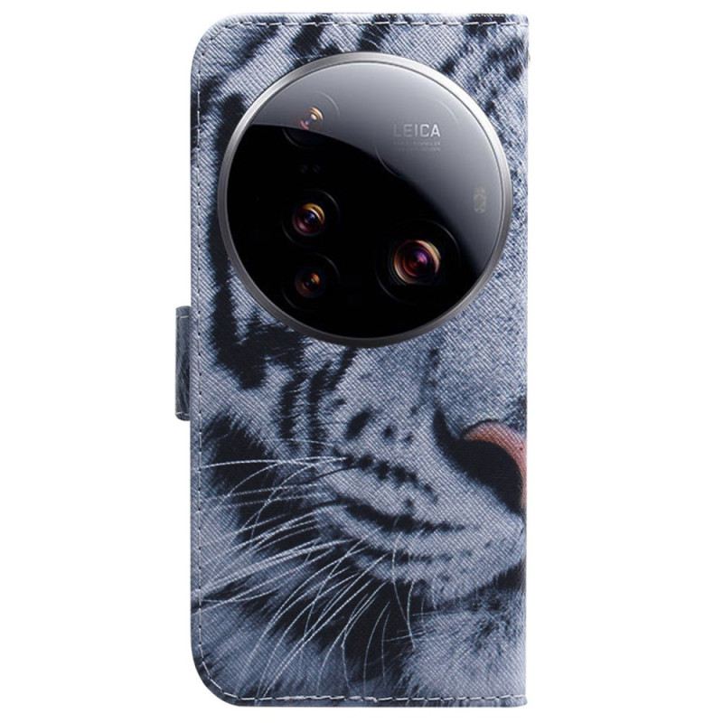 Lederhüllen Für Xiaomi 15 Ultra Weißer Tiger