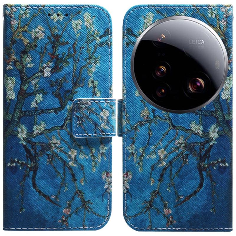 Lederhüllen Xiaomi 15 Ultra Aprikosenblüten