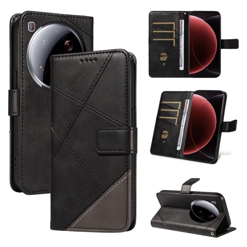 Lederhüllen Xiaomi 15 Ultra Geometrisches Design