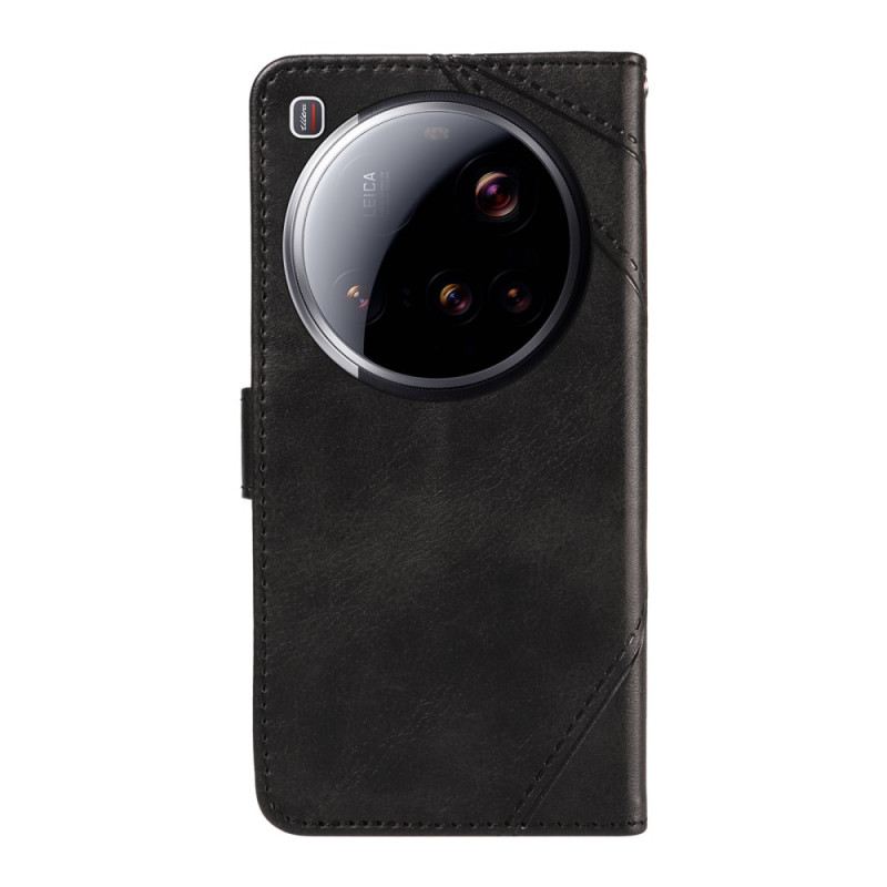 Lederhüllen Xiaomi 15 Ultra Geometrisches Design