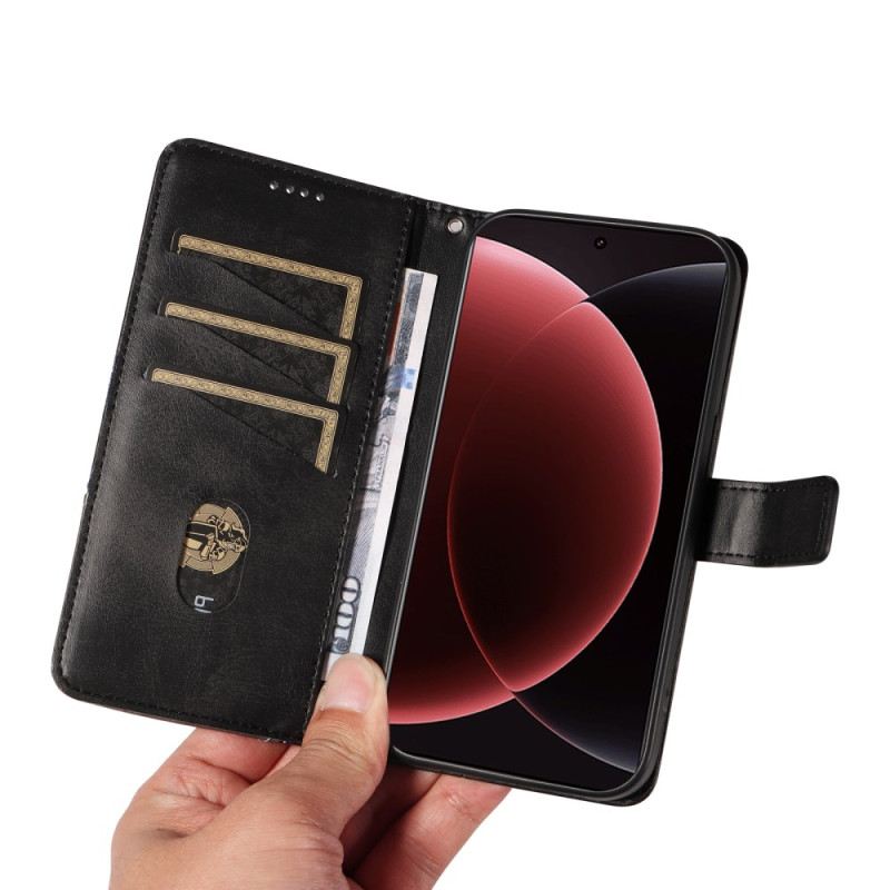 Lederhüllen Xiaomi 15 Ultra Geometrisches Design