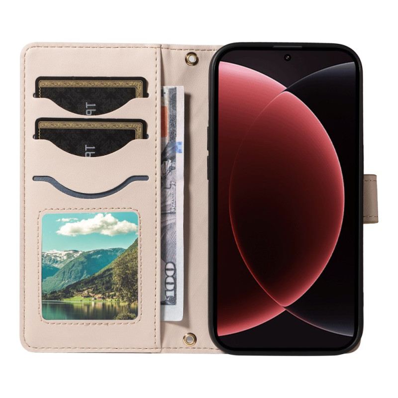 Lederhüllen Xiaomi 15 Ultra Gepolstert Mit Tragegurt Und Schultergurt