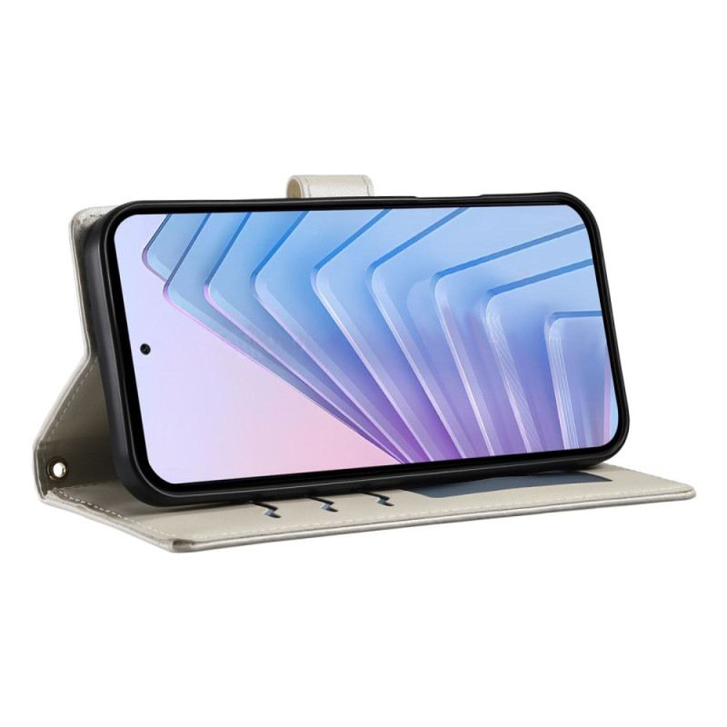 Lederhüllen Xiaomi 15 Ultra Gesteppt Mit Riemen Und Schulterriemen