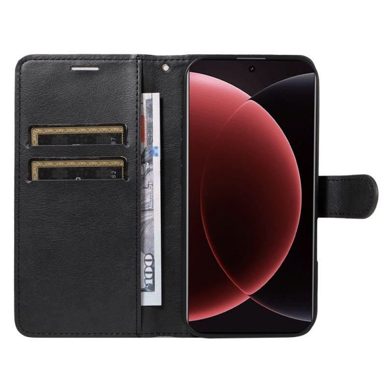 Lederhüllen Xiaomi 15 Ultra Glattes Kunstleder