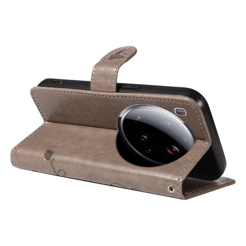 Lederhüllen Xiaomi 15 Ultra Handyhülle Blumenmuster