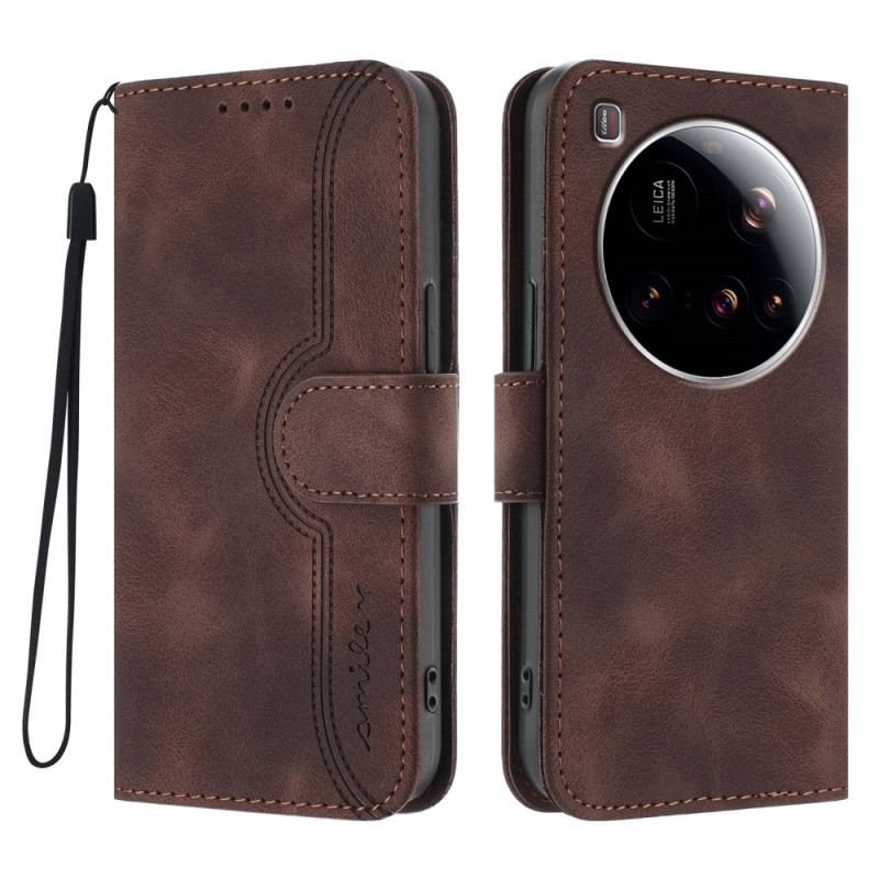 Lederhüllen Xiaomi 15 Ultra Handyhülle Smile