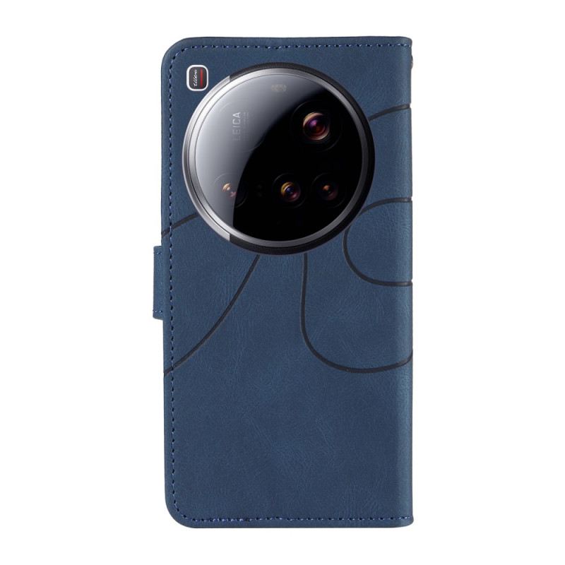 Lederhüllen Xiaomi 15 Ultra Handyhülle Wellenlinien