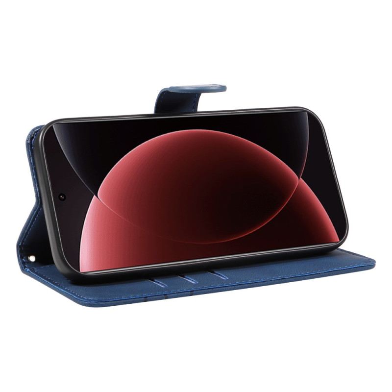 Lederhüllen Xiaomi 15 Ultra Handyhülle Wellenlinien