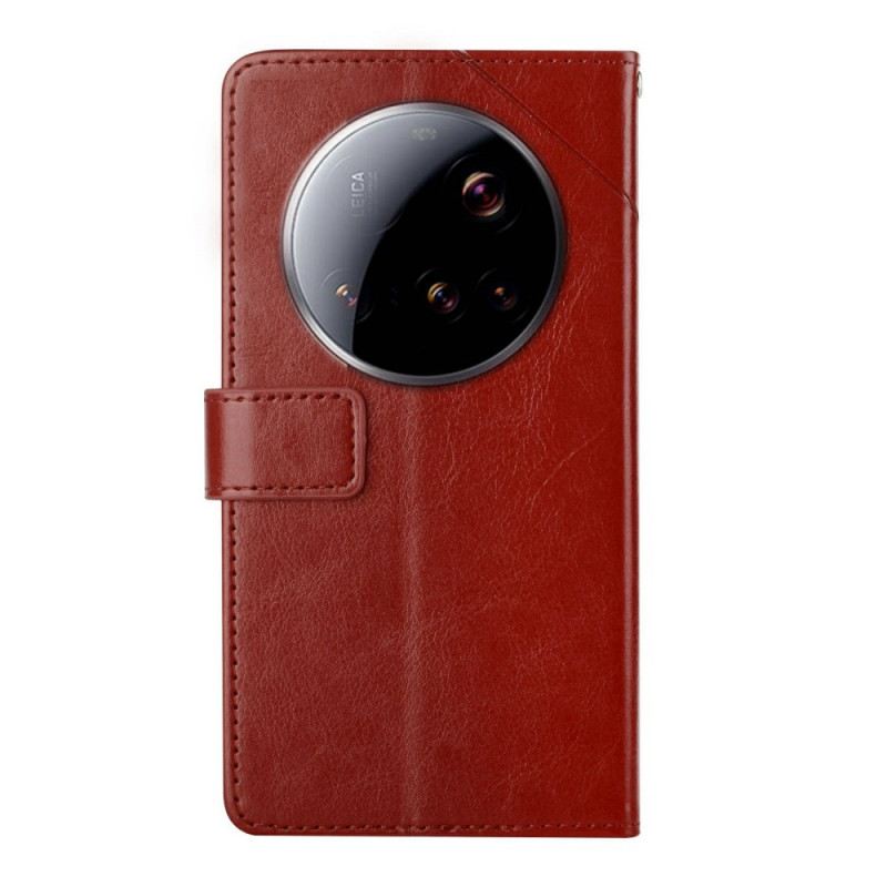 Lederhüllen Xiaomi 15 Ultra Handyhülle Y-design Armband