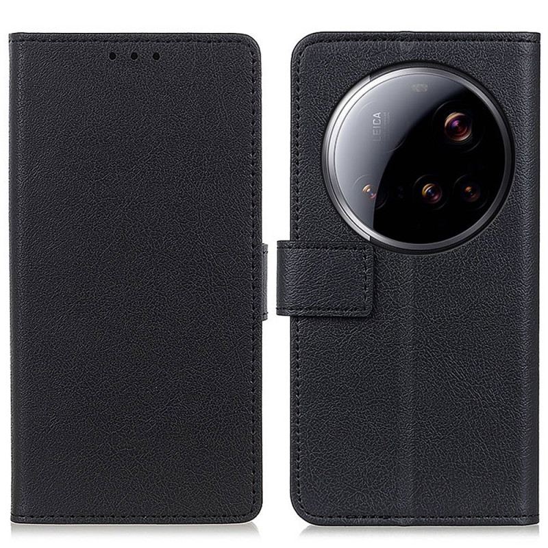 Lederhüllen Xiaomi 15 Ultra Klassisches Schwarz