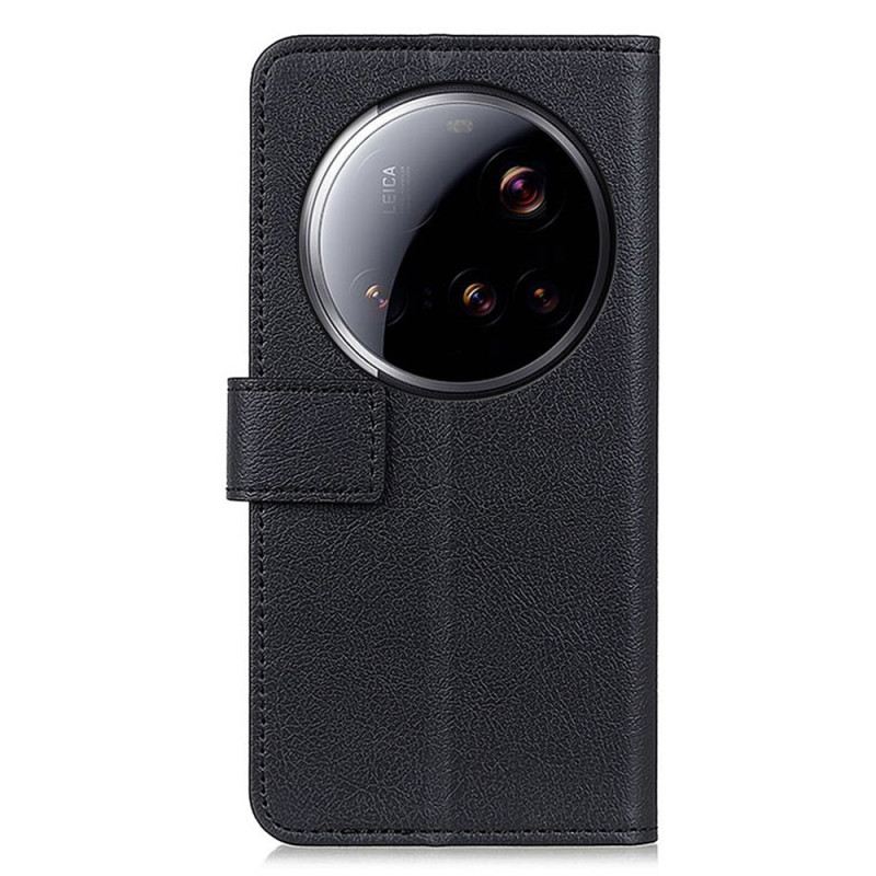Lederhüllen Xiaomi 15 Ultra Klassisches Schwarz