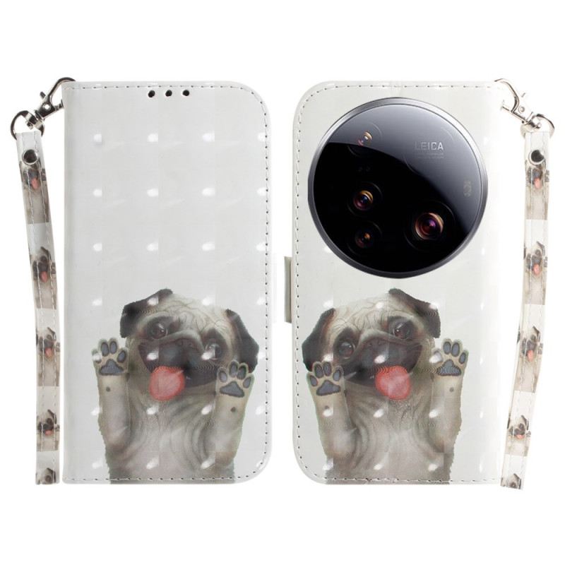 Lederhüllen Xiaomi 15 Ultra Mops Mit Umhängeband