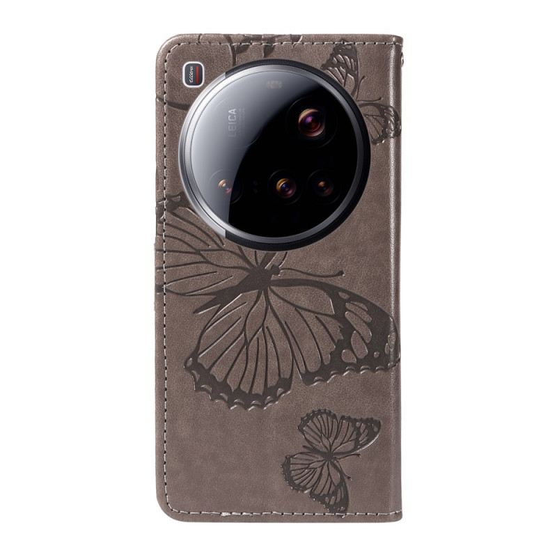 Lederhüllen Xiaomi 15 Ultra Riesige Schmetterlinge