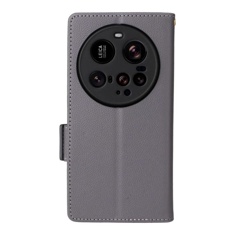 Lederhüllen Xiaomi 15 Ultra Strukturiertes Riemendesign
