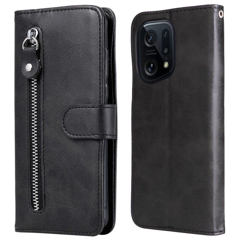 Lederhüllen Für Oppo Find X5 Pro Geldbörse