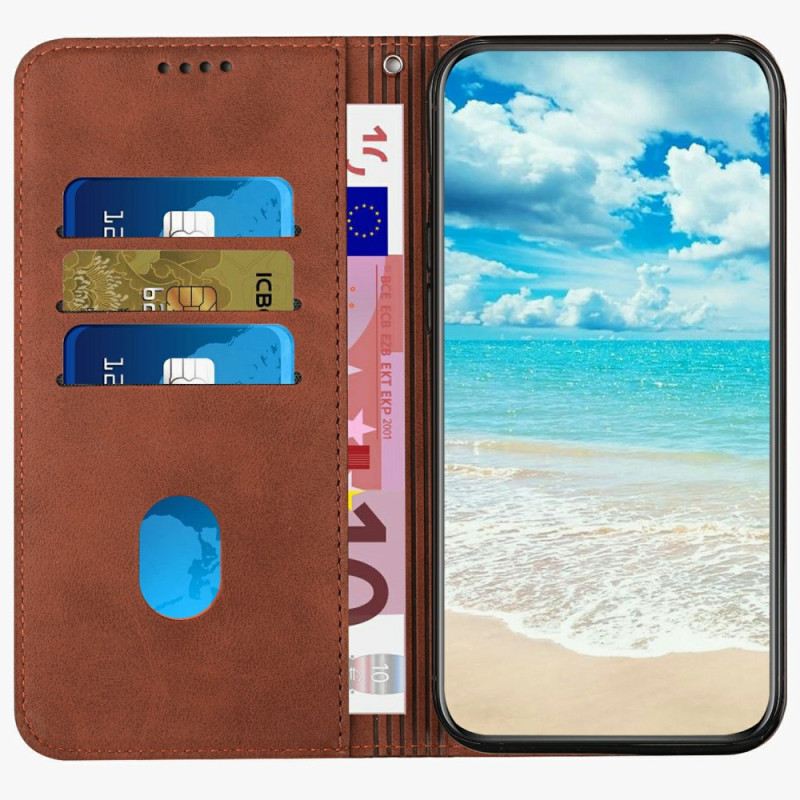 Flip Case Für Realme 14 Pro Plus 5g Rauten In Wildlederoptik