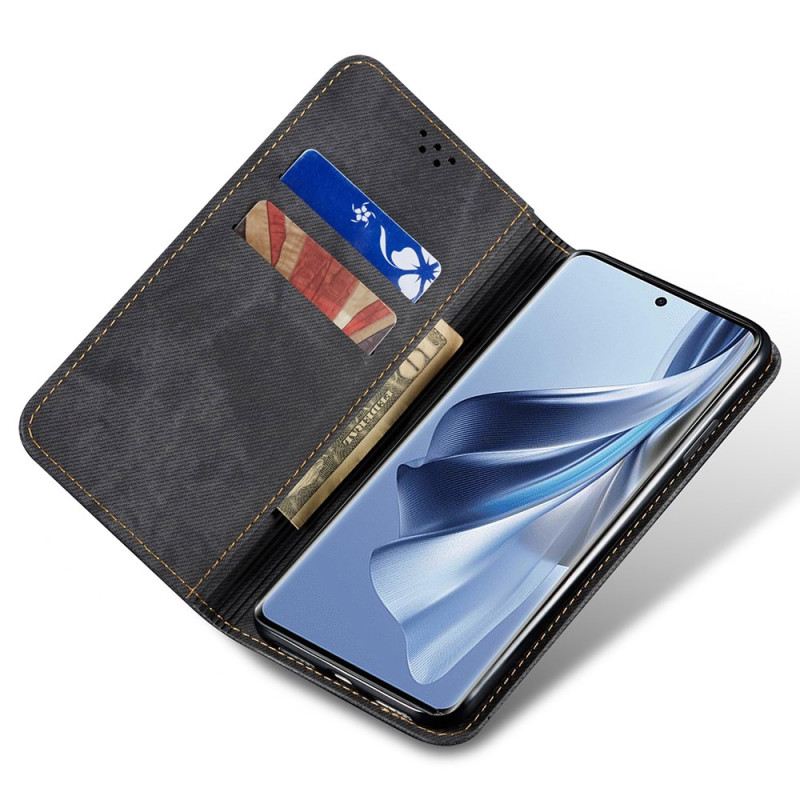 Flip Case Realme 14 Pro Plus 5g Denim-stoff