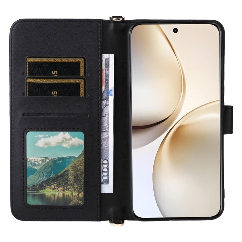 Lederhüllen Für Realme 14 Pro Plus 5g Premium Mit Schulterriemen Und Riemen