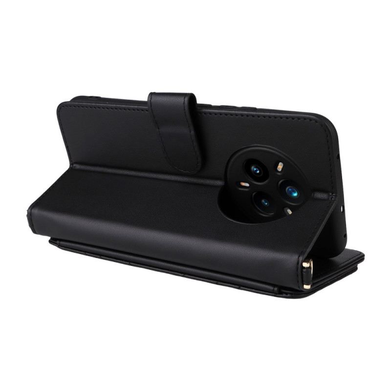 Lederhüllen Für Realme 14 Pro Plus 5g Premium Mit Schulterriemen Und Riemen